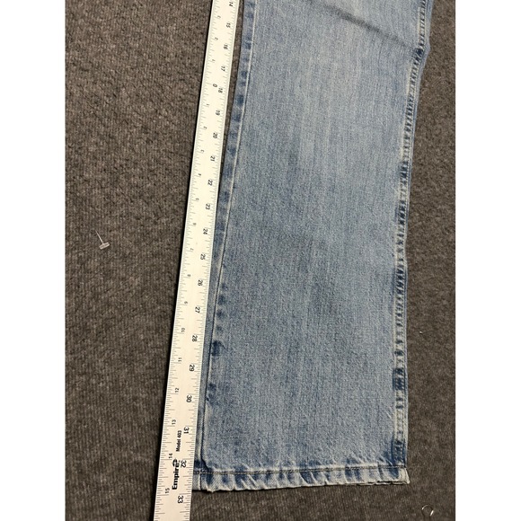 Wrangler retro relaxed botcut jeans light wash western fit 34X33 (tag 34X32) - Picture 7 of 8
